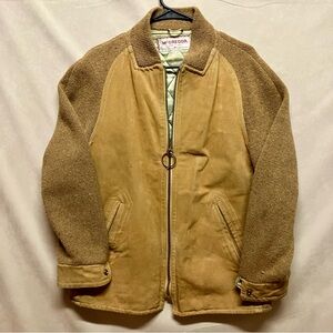 Vintage McGregor Mid Century Suede & Wool Jacket Mens 40 USA Made 1950s 60s